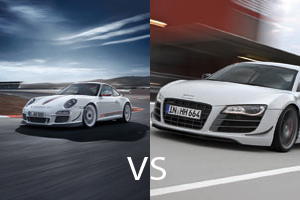 Audi R8 GT vs Porsche 911 GT3 RS 4.0 Audi R8 GT vs Porsche 911 GT3 RS 4.0