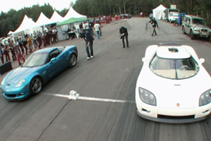 Corvette vs Koenigsegg CCXR Video