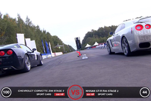 Nissan GT-R vs Z06 Corvette Video
