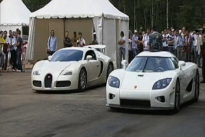 Bugatti vs Koenigsegg Drag Race – Video