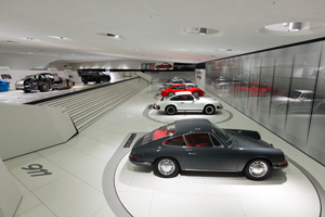 Porsche 911 Identity exhibit at the Porsche Museum