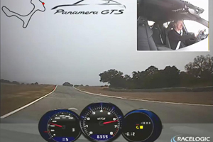 Walter Rohrl drives the new Porsche Panamera GTS at Ascari