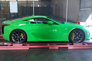 Green Lexus LFA