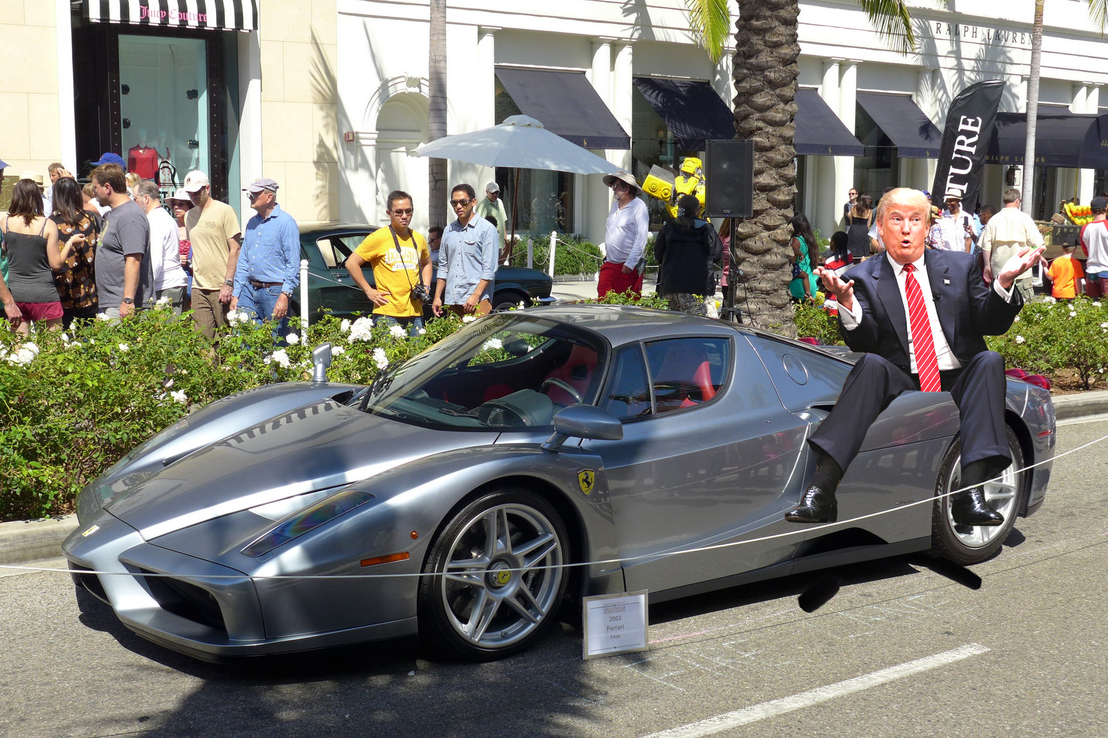 Images Leaked of Donald Trump Leaning on Cars at Exotic