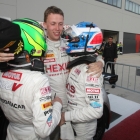 Hexis Racing Celebrating a 1 and 2 lockout in Qualifying