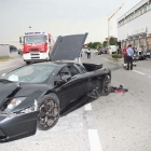 Lamborghini BMW Dealership Crash