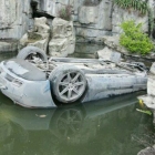 SLS AMG Pond Crash